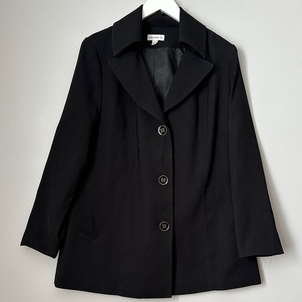 Classic Black Women's Coat size M